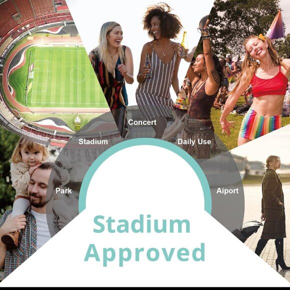 Stadium Approved Crossbody Purse for Women - Clear Stadium Bag for Sporting Even - Picture 4 of 6